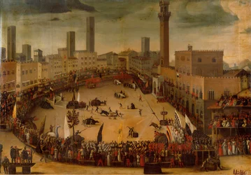 Piazza del Campo, Turnier der allegorischen Tiere