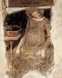 Schwangere Jungfrau, Fragment (Fresko)