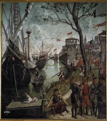 Legende der Heiligen Ursula: Die Ankunft der Pilger in Köln