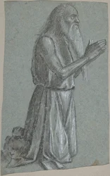 Heiliger Hieronymus recto, Soldat mit Speer verso, 1460-1525