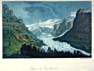 Gletscher von Grindelwald, Illustration aus 