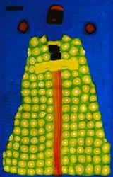 Barbaro, von Vittorio Zecchin, Mosaikglasplatte, erstellt von Artisti Barovier für die Biennale von Venedig 1914, Italien, 20. Jahrhundert