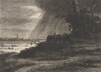 Landschaft mit Sturm, spätes 18. bis frühes 19. Jahrhundert