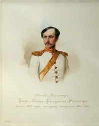 Porträt von Graf Iwan Grigorjewitsch von Nostitz (1824-1905)