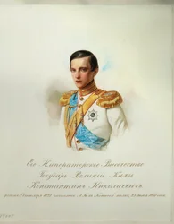 Porträt von Großfürst Konstantin Nikolajewitsch von Russland (1846-1849)