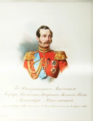 Porträt des Kronprinzen Alexander Nikolajewitsch (aus dem Album der Kaiserlichen Leibgarde)