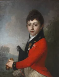 Porträt von Baron Alexey Nikolaevich Serdobin 1790-1834 als Kind