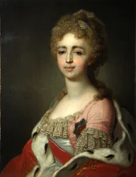 Porträt der Großherzogin Alexandra Pawlowna 1783-1801, Tochter von Kaiser Paul I., 1798