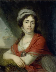 Porträt von Maria Marfa Dmitrievna Dunina, geb. Norova, 1799