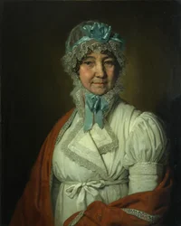 Porträt von Nadezhda Ivanovna Dubovitskaya, 1809