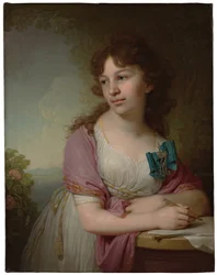 Porträt von Prinzessin Jekaterina Alexejewna Dolgorukowa 1781-1860, geborene Gräfin Wassiljewa, 1798