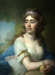 Porträt von Skobeyeva, 1790er Jahre