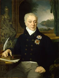 Porträt des Staatssekretärs Dmitri Prokofjewitsch Troshchinsky 1754-1829, 1819