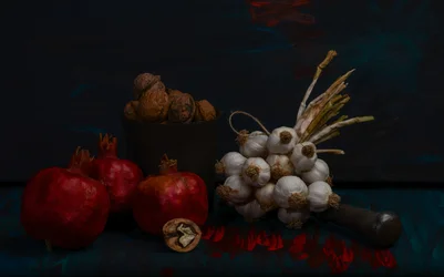 Rustikales Erntestillleben
