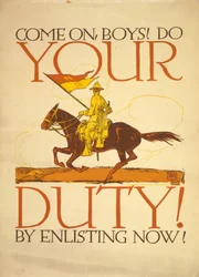Kommt Jungs! Erfüllt eure Pflicht! Durch sofortige Anmeldung! 1917