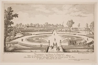 Vue perspective du Chateau de Bregentved