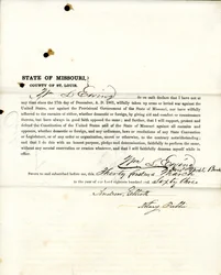Loyalitätseid von Wm. L. Ewing aus Missouri, County of St. Louis