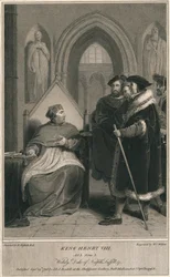 König Heinrich VIII. Akt 3. Szene 2. Wolsey, Herzog von Norfolk, Suffolk & Co, 1796