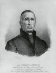 Porträt von Giuseppe Zamboni (1776-1846), italienischer katholischer Priester und Physiker
