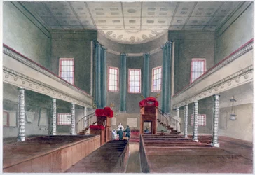 Innenansicht der St Pancras New Church, London
