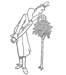 Alle Sorgen und Kümmernisse wurden von ihm vergessen, der ihren Duft einatmete, um 1930