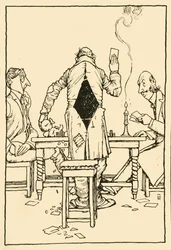 Die Gewinnkarte auf dem Ass der Diamanten, 1910