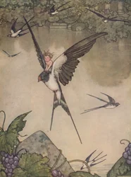 Ja, ich werde mit dir gehen! sagte Tommelise, um 1930