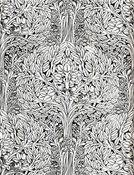 Tapete, in Distemperfarbe gedruckt. Entworfen von H. Wilson, 1893