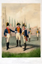 Grenadiergardebataillon, 1786-1806 19. Jahrhundert