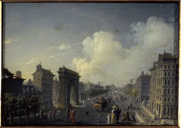 Das Tor von Saint-Denis und der Boulevard, zwischen 1801 und 1850