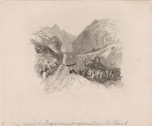 Hannibal überquert die Alpen (Vignette)