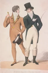 Morgen-Spazier- und Reitkleider, ca. 1810