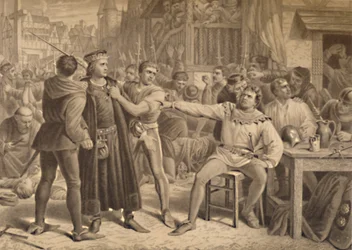 Lord Saye und Sele vor Jack Cade gebracht, 1886