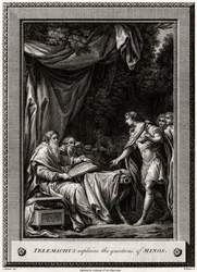 Telemach erklärt die Fragen des Minos, 1776