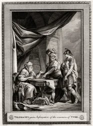 Telemachus erhält Informationen über den Handel von Tyros, 1775