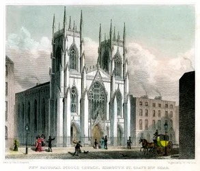 Neue Schottische Nationalkirche, Sidmouth Street und Gray