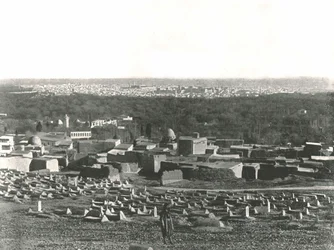 Stadtpanorama von Sulhieh, Damaskus, Osmanisches Syrien, 1895