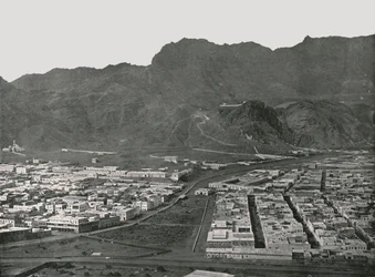 Gesamtansicht des Kamelmarktes, Aden, 1895