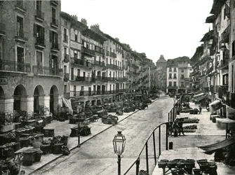 Der Marktplatz, Zaragoza, Spanien