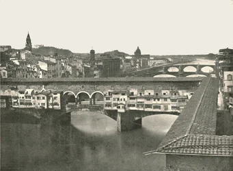 Die Ponte Vecchio, Florenz, Italien, 1895