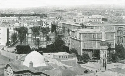 Ansicht der Stadt Alexandria, Ägypten, 1895
