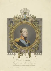 Porträt von Zar Alexander I. von Russland