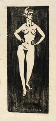 (Stehender Akt)