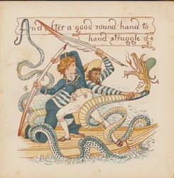 Illustration für Pothooks and Perseverance von Walter Crane