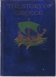 Vorderdeckelgestaltung, Illustration aus Die Geschichte Griechenlands, 1930er Jahre