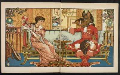 Illustration für Die Schöne und das Biest