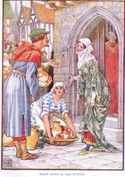 Robin Hood als Töpfer, ca. 1920