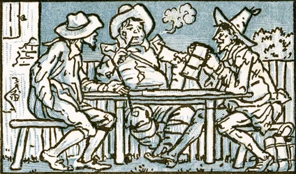 Die glücklichen Armen, Liedillustration für 