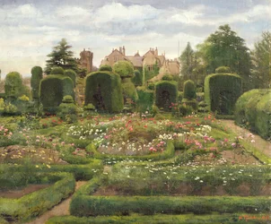 Die Formschnittgärten, Levens Hall, Cumbria, 1886