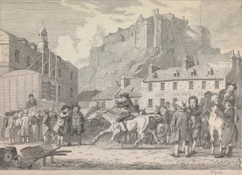 Edinburgh Castle und Pferdemarkt